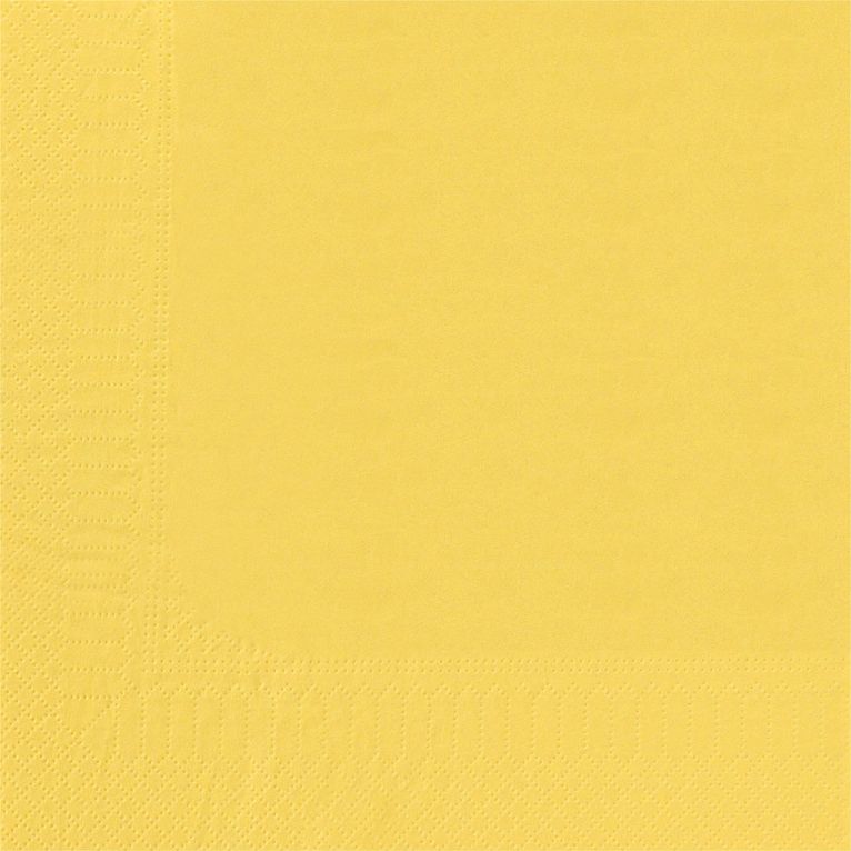 Serviette 30x39 Ouate Jaune Pastel /100