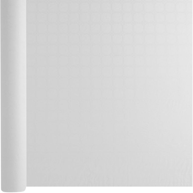 Nappe Damassée Blanche 1,2x100m
