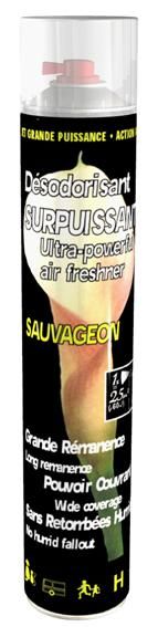 Aérosol Désodorisant Surpuissant Sauvageon /750ml