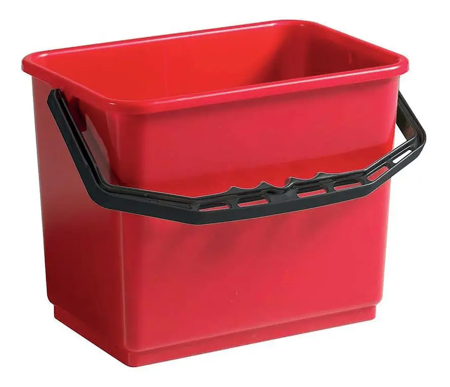 Seau Rectangulaire Rouge /6l