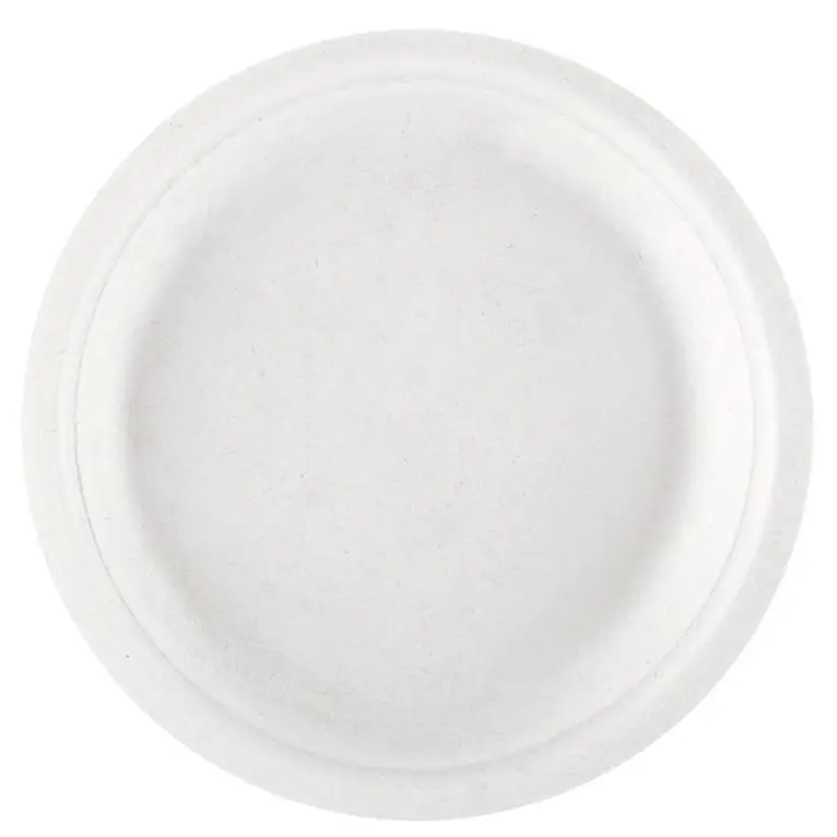 Assiettes Rondes Bagasse 18cm /50