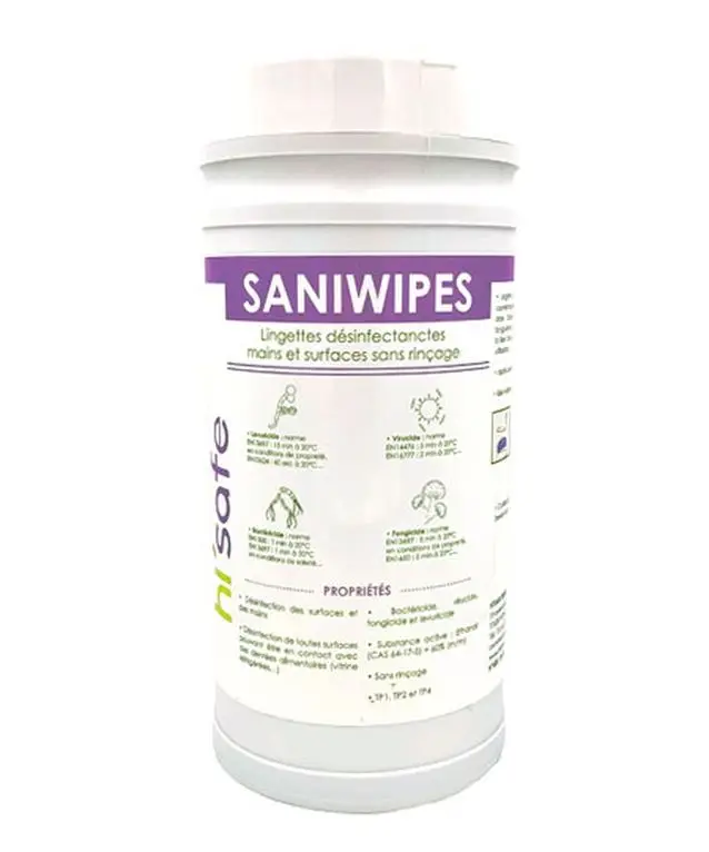 Lingettes désinfectantes sans rincage /200