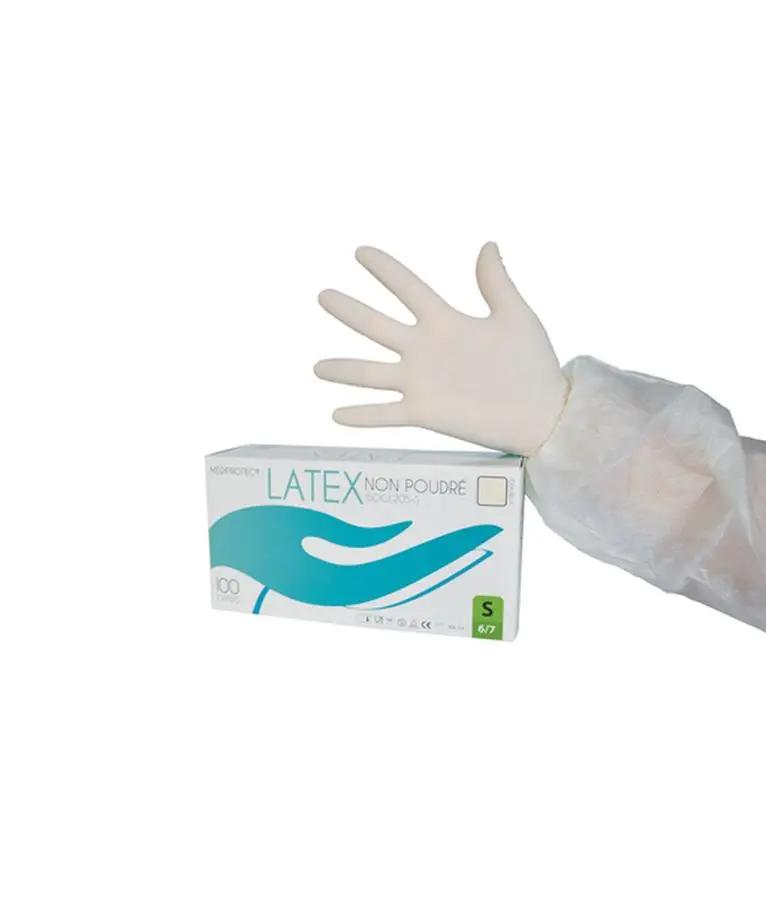 Gants Latex Non Poudrés Taille L /100