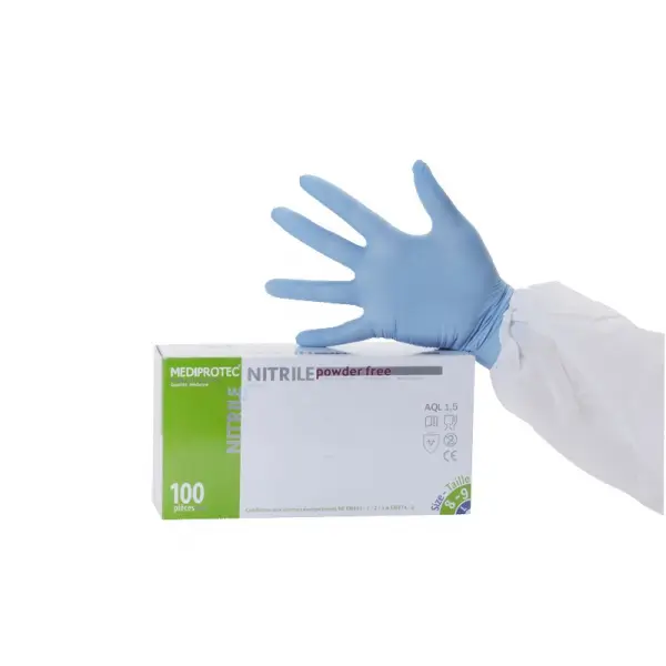 Gants Nitrile Non Poudrés Taille L /100