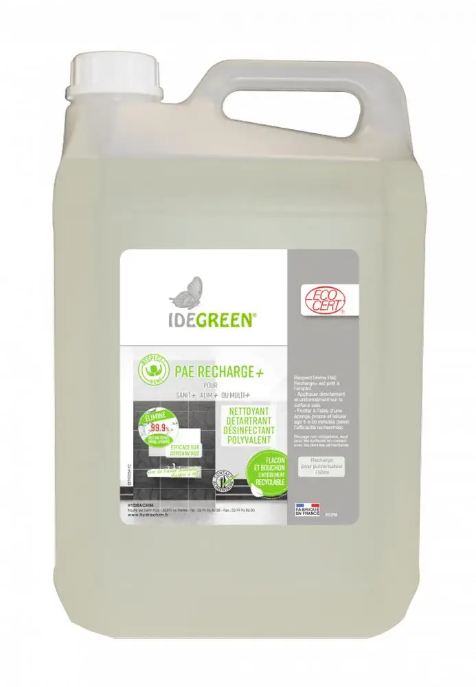 Dégraissant Détartrant désinfectant Prêt à l'emploi Respect'Home /5l