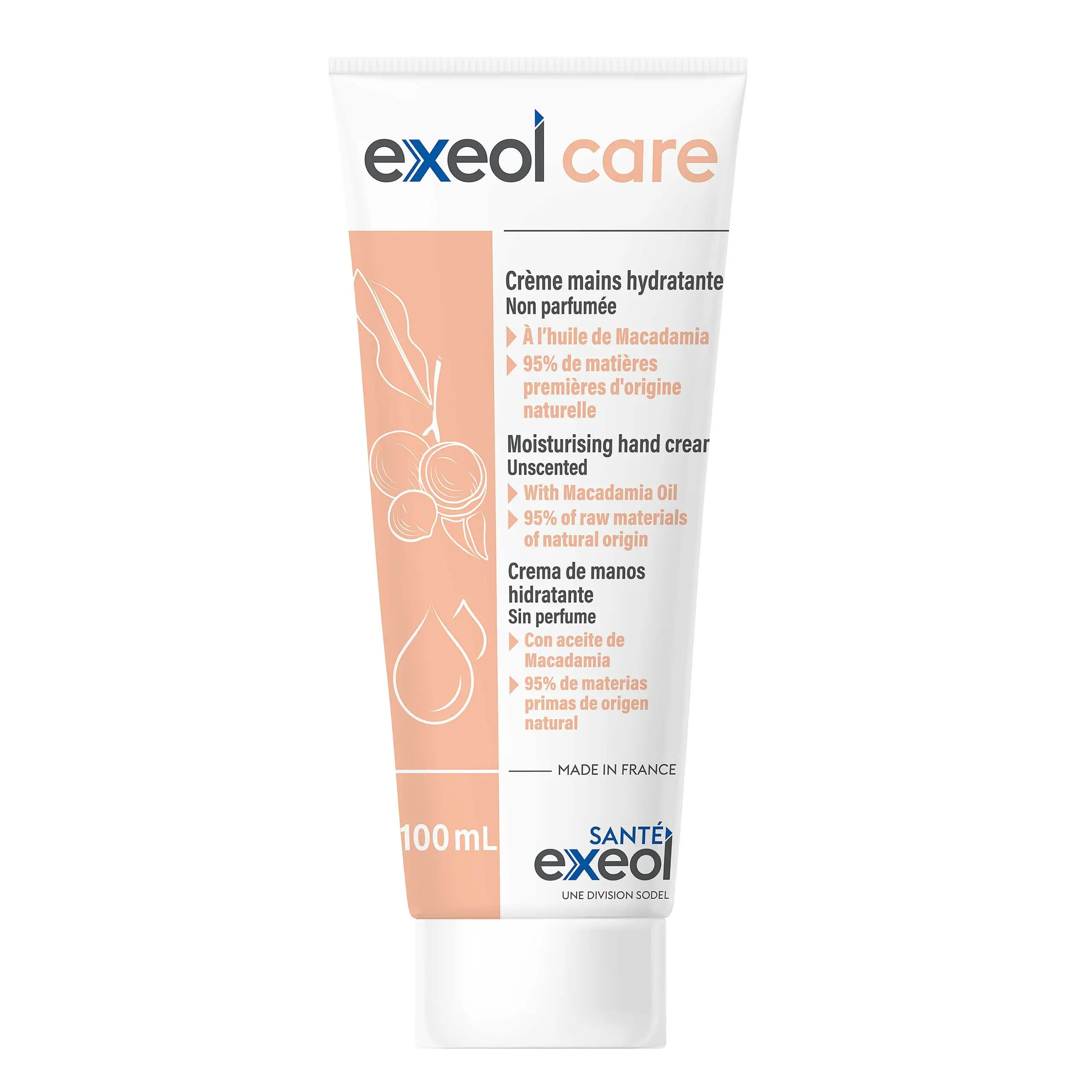 image produit : Crême Mains Hydratante ExeolCare /100ml